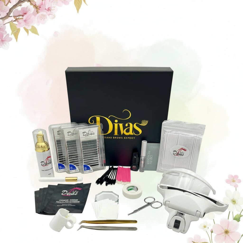 Kit Extensiones de Pestañas Russian Volumen Premium (KIT-009) (CON MASCARILLA SANITARIA REUTILIZABLE REGALO)