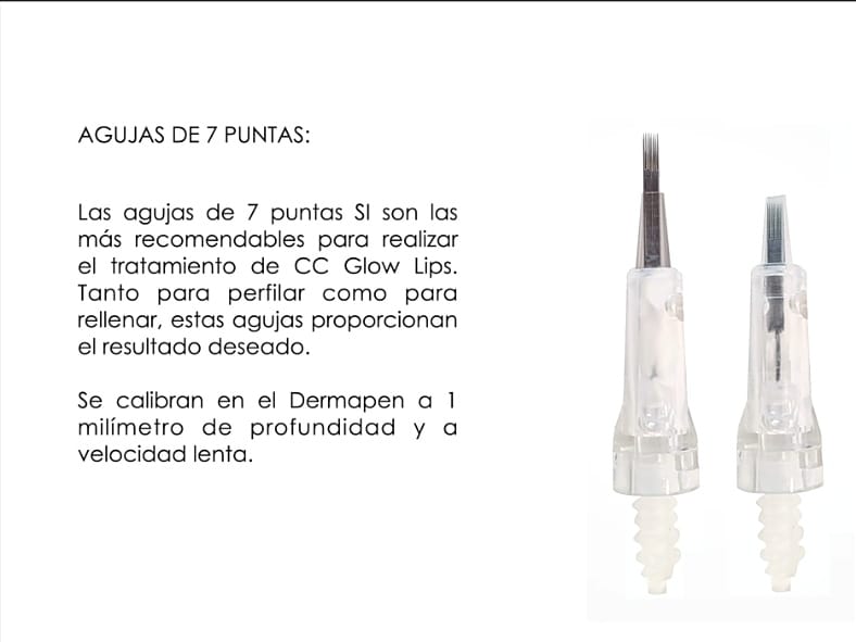 Agujas stainless de 7 puntas, 1ud (GLOW-004-1)