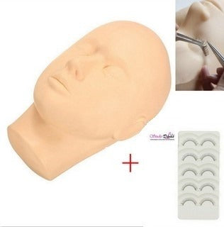 Maniquí + 5 pares de pestañas para prácticas (ACC-064+065)