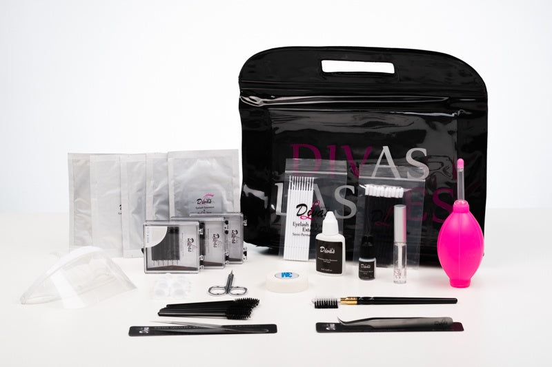 kit extensiones de pestañas Mixtas (técnica tradicional) (KIT-005) (CON MASCARILLA SANITARIA REUTILIZABLE REGALO)