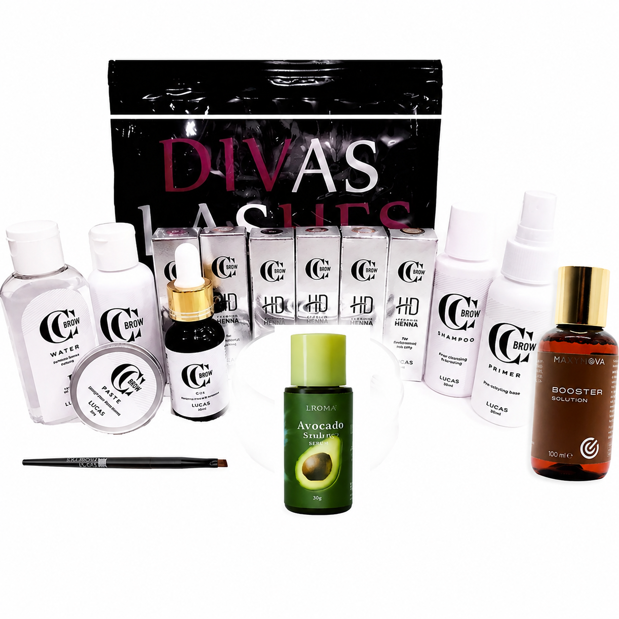 Kit Henna Premium Cejas Divaslashes - (HENNA-001)