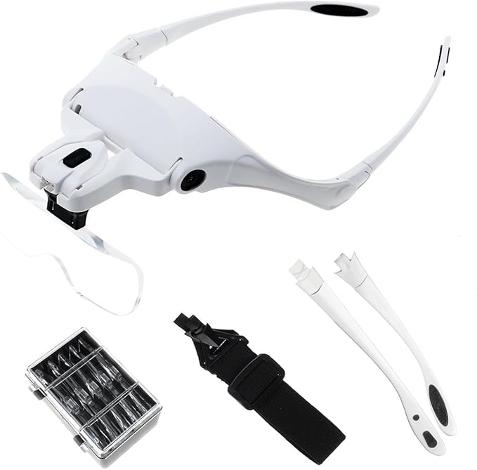 Gafas con 5 Lentes, 2 Luz Led y Banda Elástica MODELO 2 (ACC-063-B)