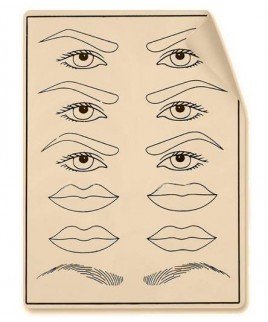 Plantilla de prácticas silicona micropigmentación/microblading (MICB-013)