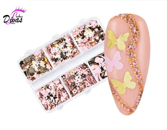 ¡Nuevo! Figuras Decorativas Mix (Uñas-074)