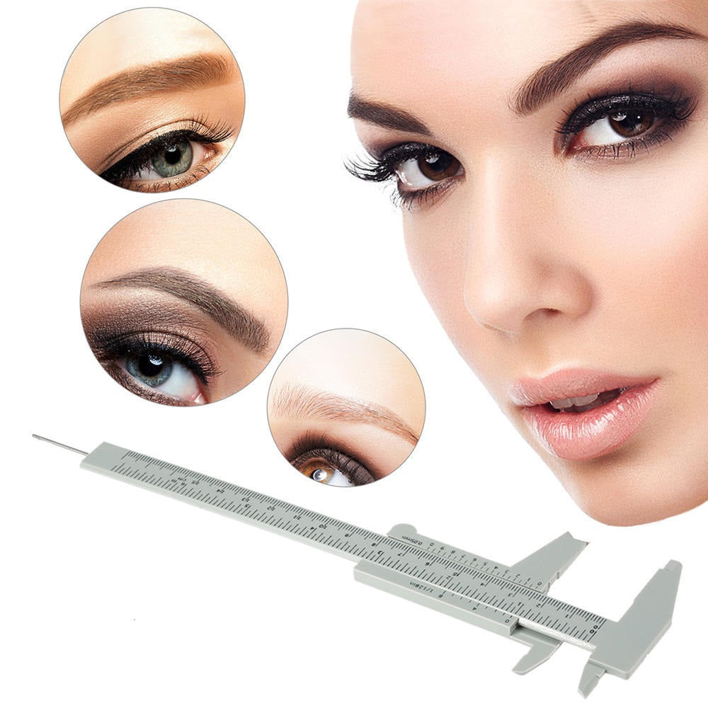 Medidor de cejas Escalímetro Blanco (MICB-026)