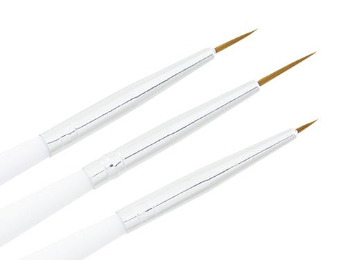 kit de 3 Pinceles para decoración de uñas (uñas-035)