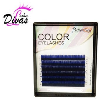 Pestañas Mink de seda de colores – Tecnica tradicional (MIXTAS 9-9-11-11-13-13)