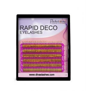Pack 6 pestañas Deco Lash Glitter - Dorado y Plateado + pegamento de regalo 2ml (3ud Plateado 015-MIX-C; 3ud Plateado 020-MIX-C)