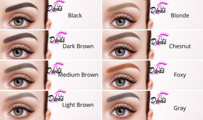Kit Henna Brona cejas 10 colores 4g Divaslashes & brows (y también colores sueltos)