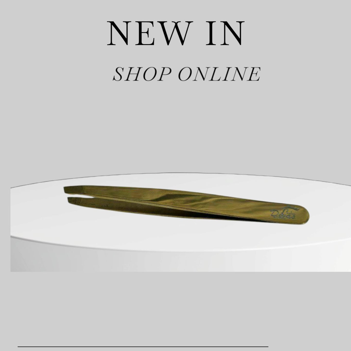 ¡Nuevo! Pinza para depilación de cejas Gold - punta biselada (CEJAS-023-PUNTA BISELADA)