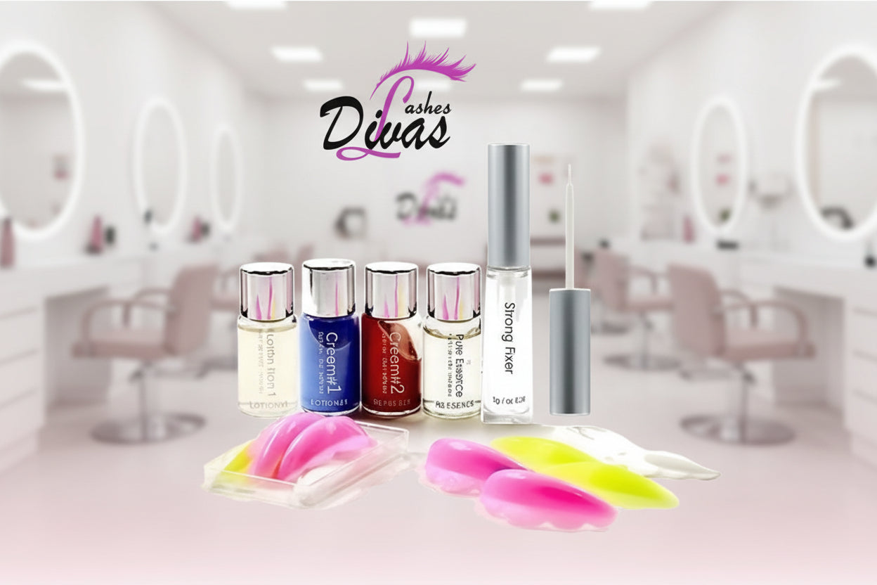 Kit Lifting de Pestañas FALL IN THE VOLUME - DIVAS 1 y Productos de reposición de este kit