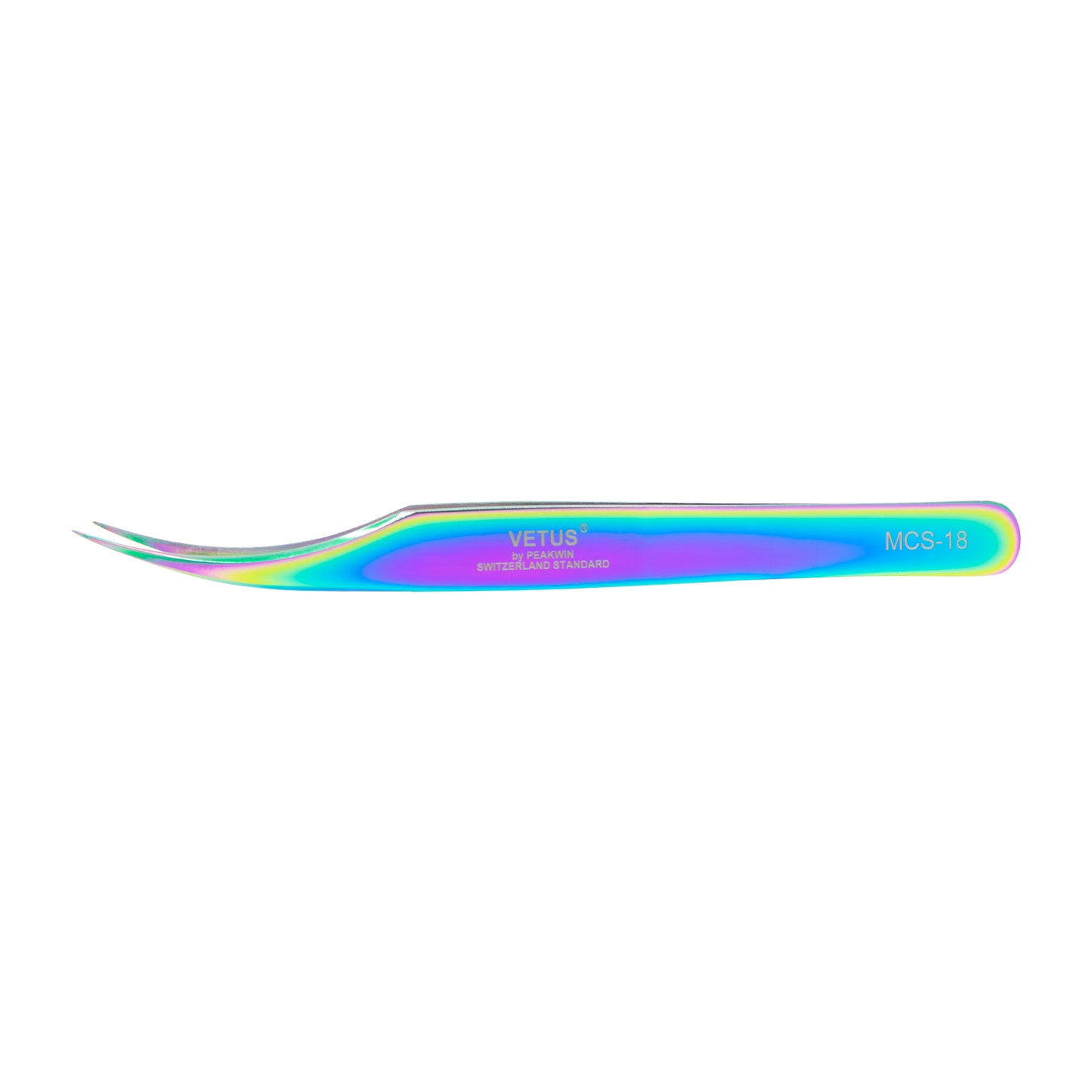 Pinzas extensiones de Pestañas Serie Raimbow SEMI CURVADA (rainbow) (PINZA-029)