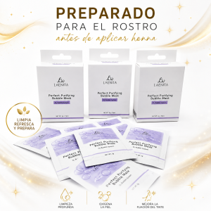 Perfect Purifying Bubble Mask (pack 10 sobres de 2g cada sobre) - prepara tu rostro antes de la aplicación de henna (HENNA-003-PERFECT PURIFYNG)