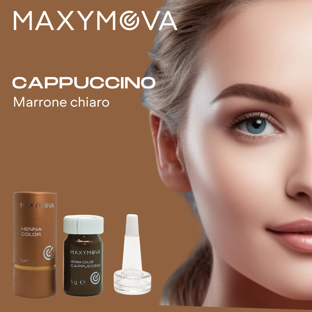 MAXYMOVA Tinte para cejas con henna, tinte semipermanente para cejas con henna 5g