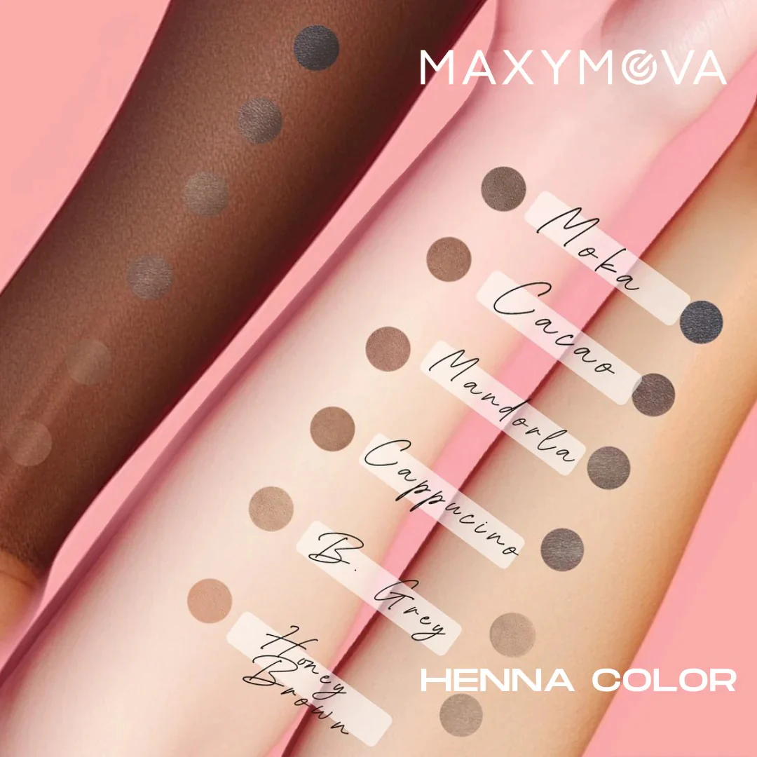 MAXYMOVA Tinte para cejas con henna, tinte semipermanente para cejas con henna 5g