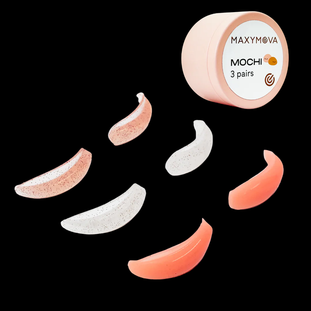 Moldes NOT GLUE de silicona MAXYMOVA MOCHI Glitter tipo LIFT - Ultra suaves, 3 pares