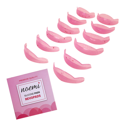 Moldes NOT GLUE - NOEMI Revopads para levantamiento de pestañas (contiene 6 pares de tamaños y 1 par de almohadillas para las pestañas inferiores (LIFT-NOEMI-010-MOLDES NOT GLUE-REVOPADS)