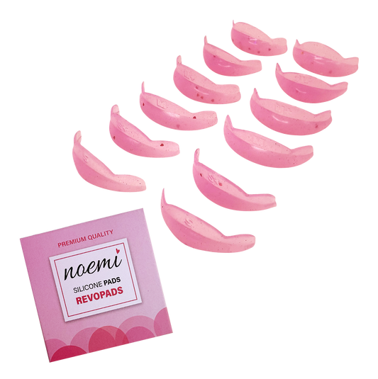 Moldes NOT GLUE - NOEMI Revopads para levantamiento de pestañas (contiene 6 pares de tamaños y 1 par de almohadillas para las pestañas inferiores (LIFT-NOEMI-010-MOLDES NOT GLUE-REVOPADS)