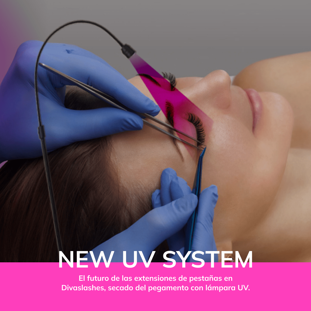 Lámpara UV System Plus – Extensiones de pestañas con luz regulable UV (20% descuento)