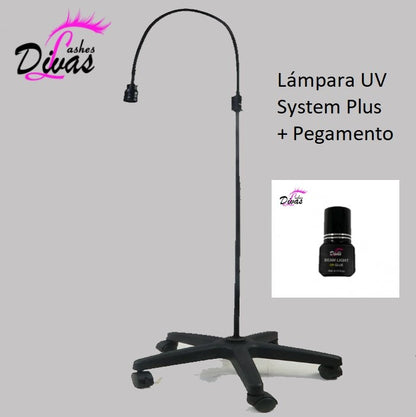 Lámpara UV System Plus – Extensiones de pestañas con luz regulable UV (20% descuento)