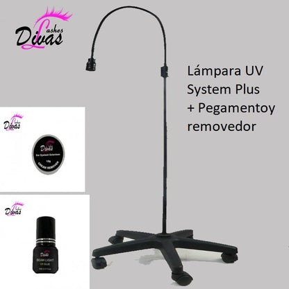 Lámpara UV System Plus – Extensiones de pestañas con luz regulable UV (20% descuento)