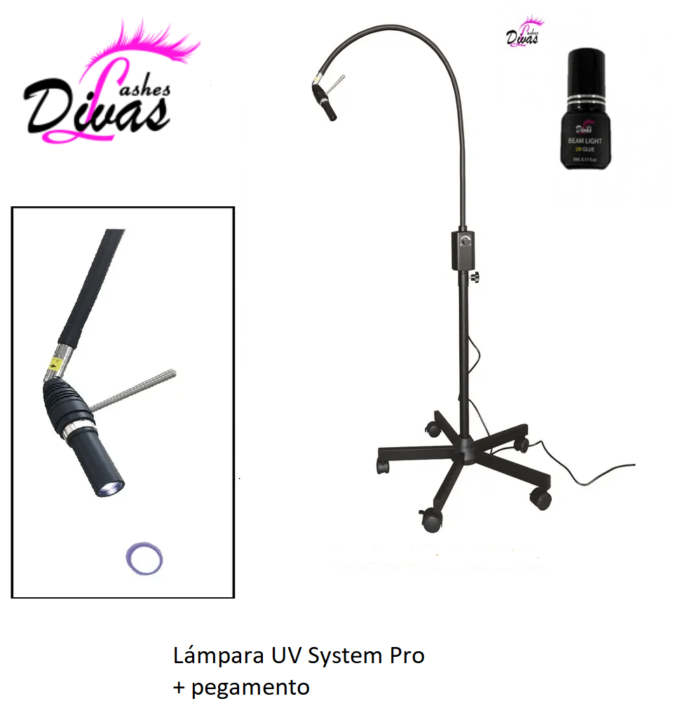 Lámpara UV System Pro - Extensiones de pestañas con luz UV (20% descuento)
