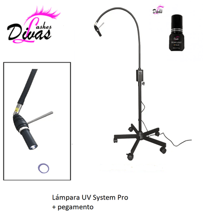 Lámpara UV System Pro - Extensiones de pestañas con luz UV (20% descuento)