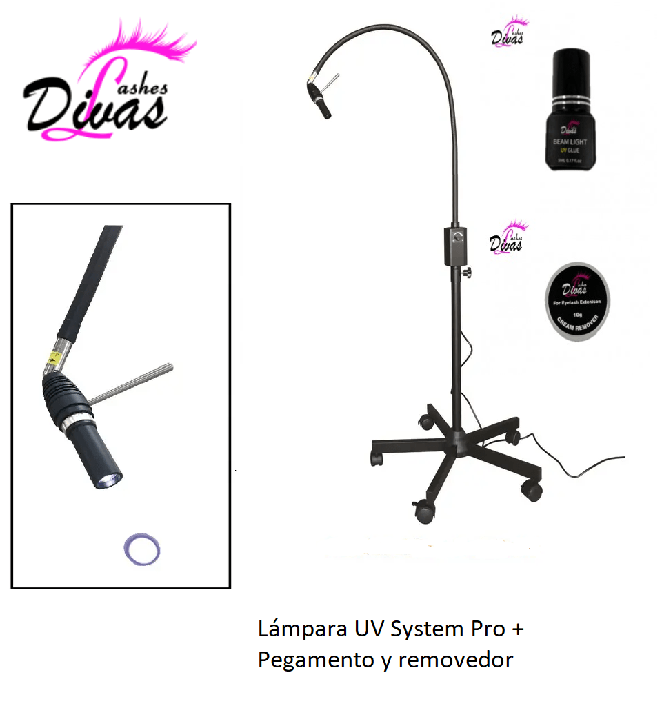 Lámpara UV System Pro - Extensiones de pestañas con luz UV (20% descuento)