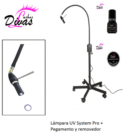 Lámpara UV System Pro - Extensiones de pestañas con luz UV (20% descuento)