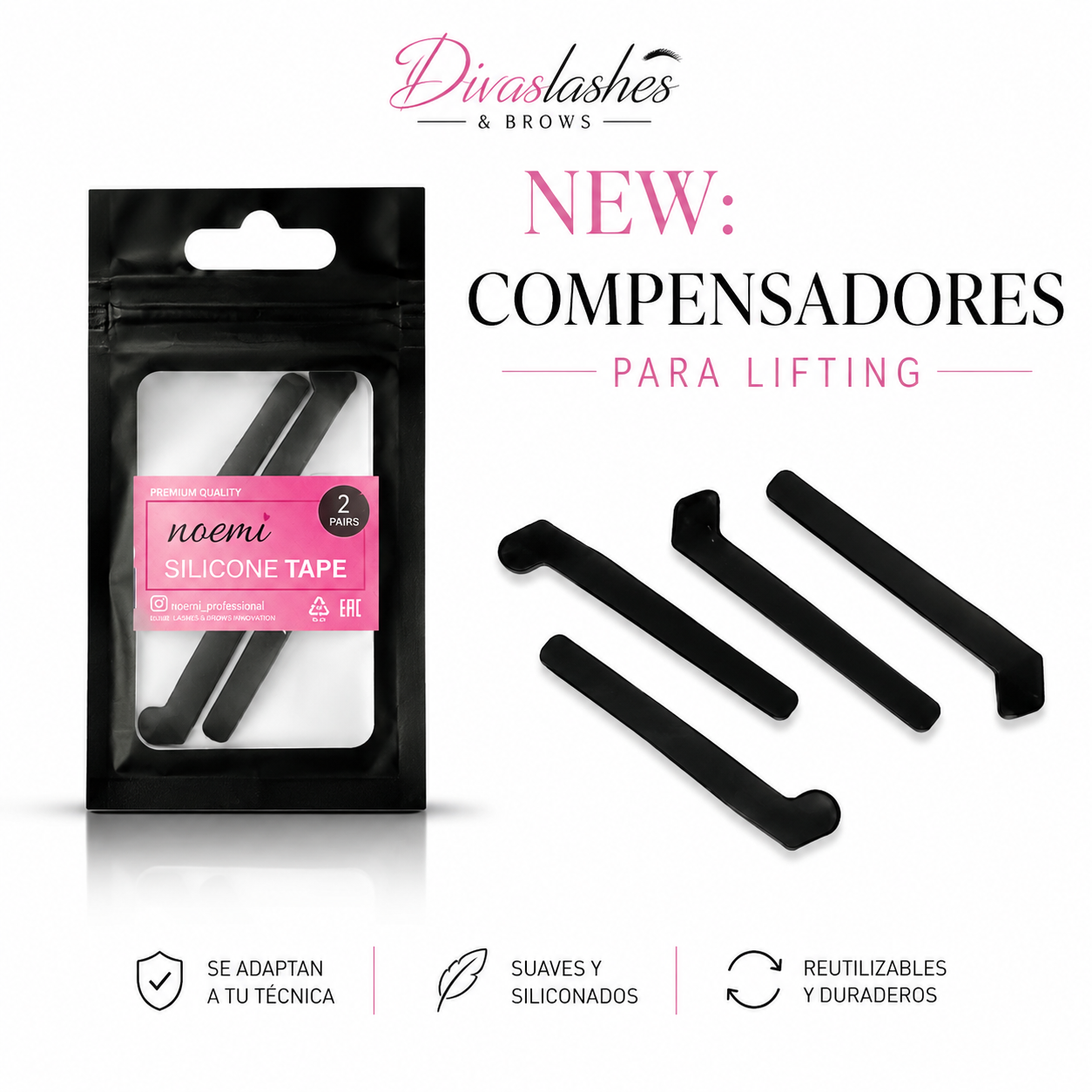 Compensadores para lifting de NOEMI RIBBON (2 pares) (LIFT-NOEMI-009-MOLDES RIBBON)