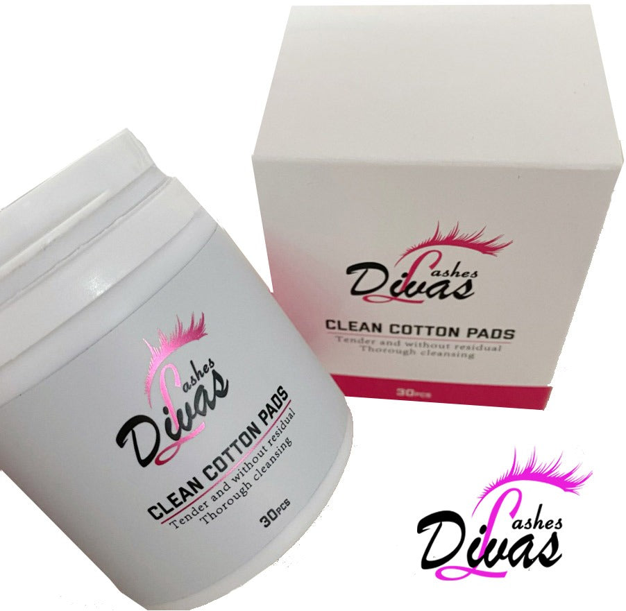 Pads desmaquillantes Divaslashes pieles sensibles (30 pads) (ACC-079-C)