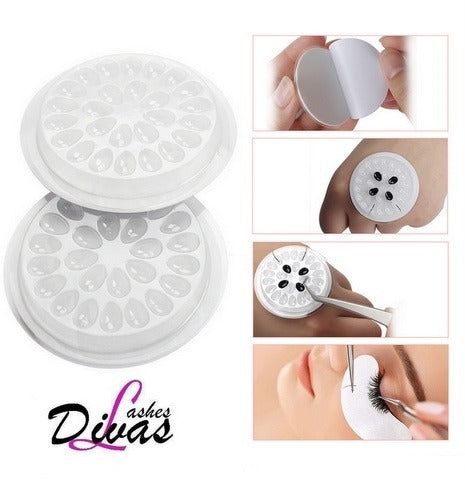 Paleta Flor Para el pegamento y abanicos volumen (3u)(ACC-057-B)