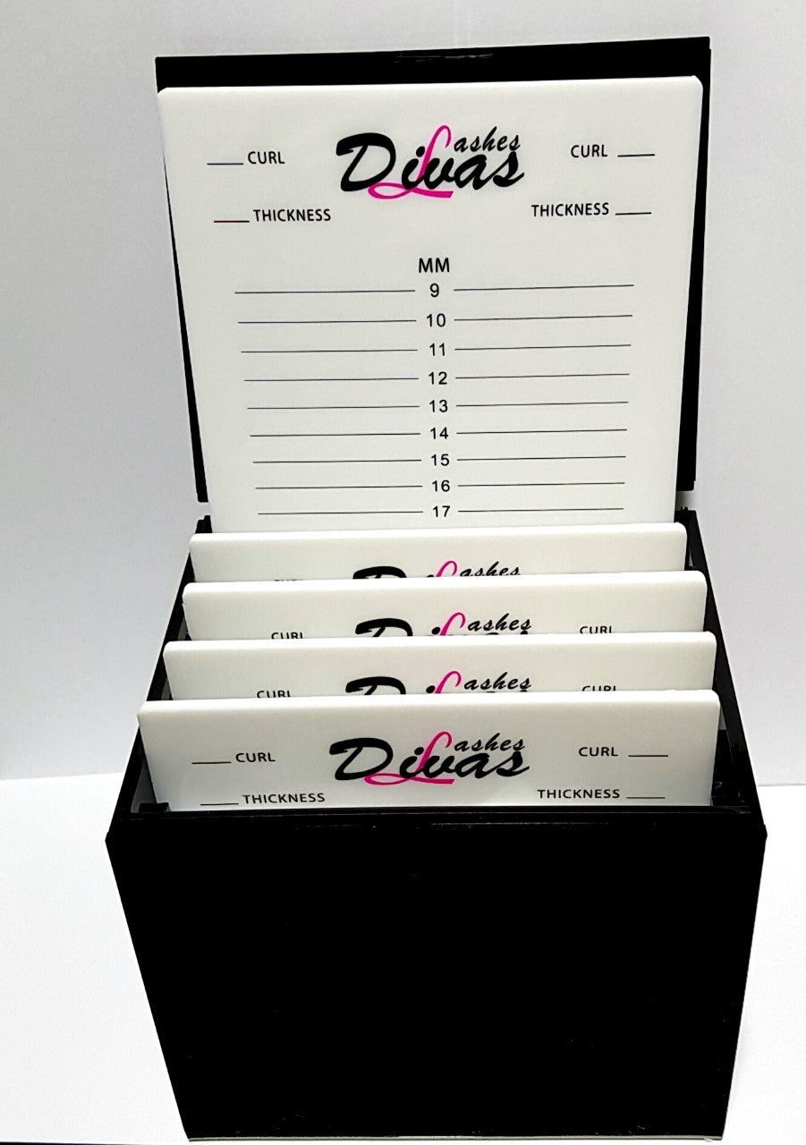Caja organizadora extensiones de pestañas Luxe Black 5 stand x 2 (ACC-074)