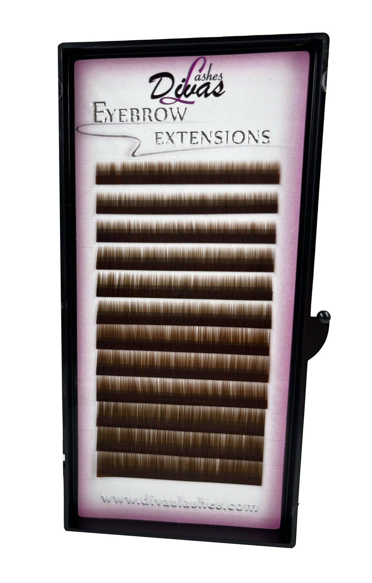 Extensiones de Cejas Color Marron medio 0.15 Mix (5,5,5,6,6,6,7,7,7,8,8,8) (CEJAS-006)