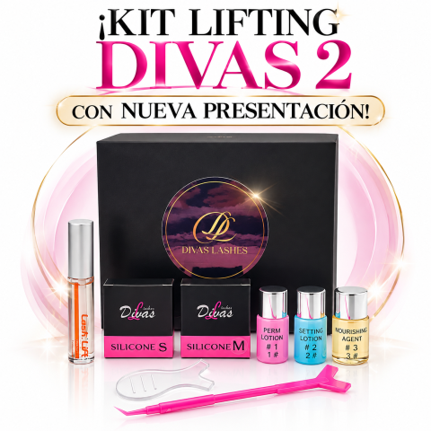 Kit Lifting de Pestañas Lash Up (Divas 2) (LIFT-002) y reposición de este kit