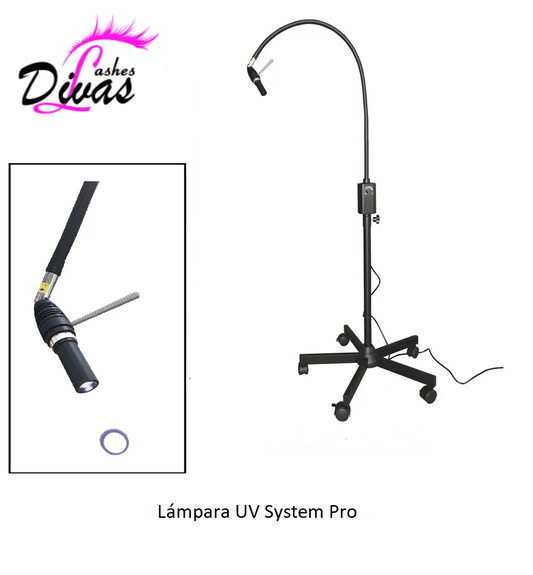 Lámpara UV System Pro - Extensiones de pestañas con luz UV (30% descuento)