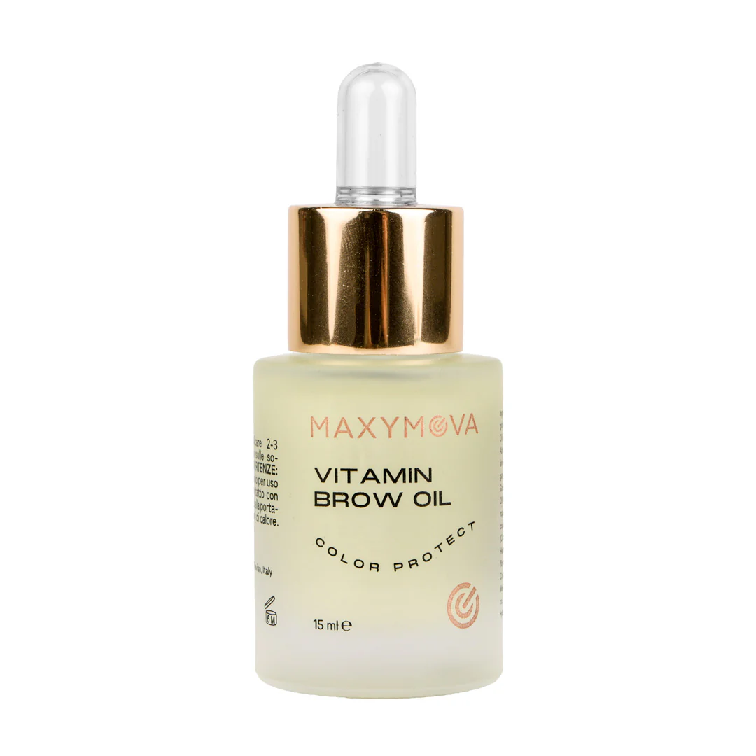 Aceite nutritivo y protector del color para cejas Vitamin Brow Oil MAXYMOVA 15ml