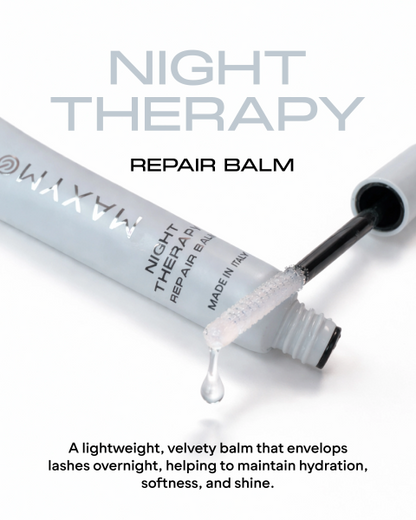 Bálsamo MAXYMOVA reparador nocturno para pestañas y cejas 8ml. Tratamiento nutritivo y fortalecedor