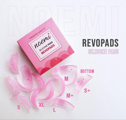 Moldes NOT GLUE - NOEMI Revopads para levantamiento de pestañas (contiene 6 pares de tamaños y 1 par de almohadillas para las pestañas inferiores (LIFT-NOEMI-010-MOLDES NOT GLUE-REVOPADS)