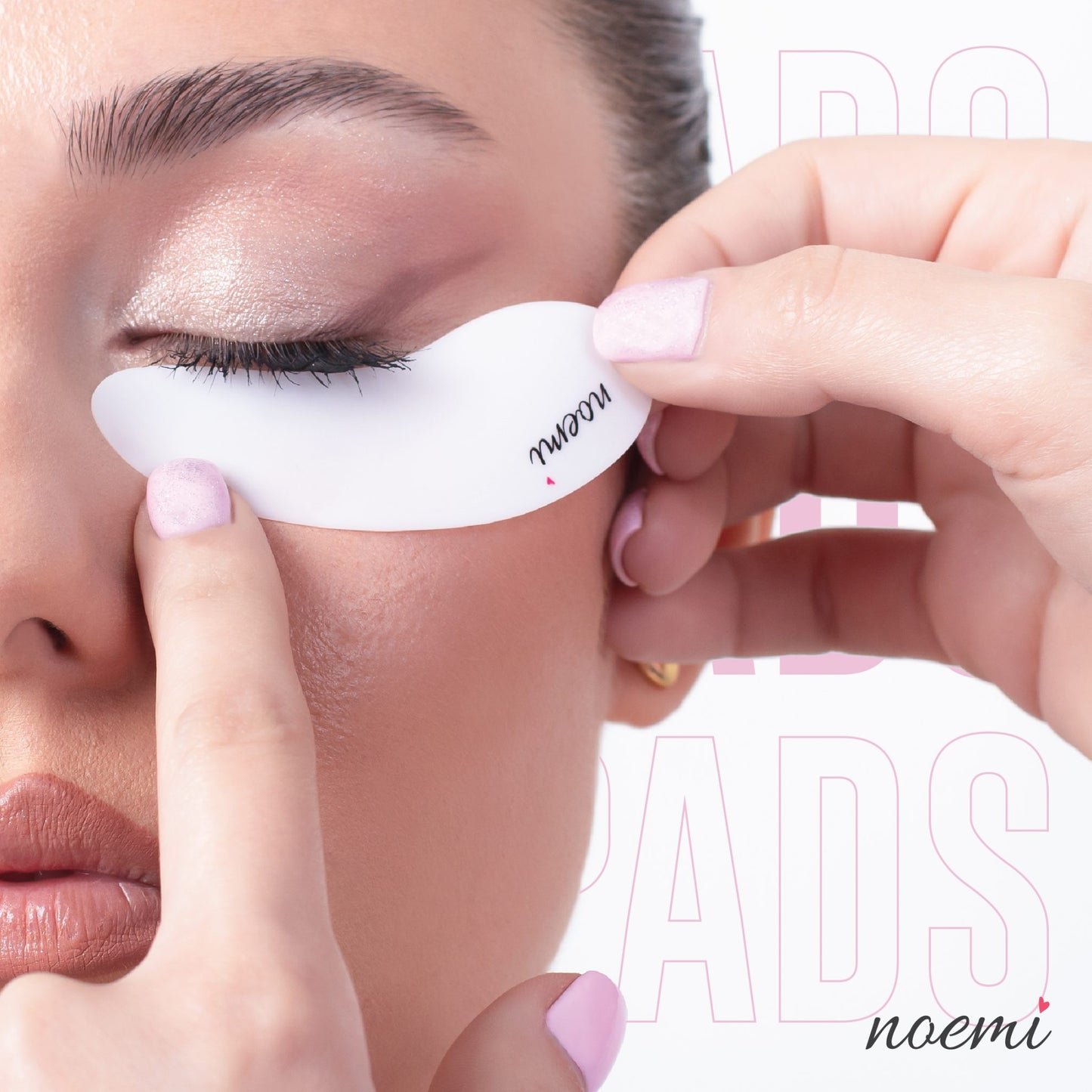 Pads de silicona para los ojos con logo NOEMI - (un par) (LIFT-NOEMI-011-PADS/SILICONA)