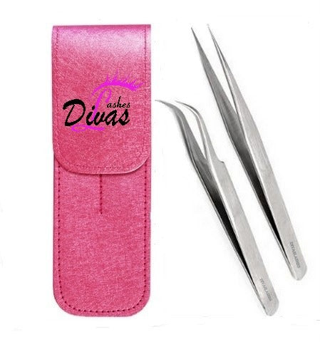 Set de pinzas Curva y Recta+Estuche (PINZA-019)
