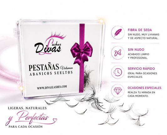 Abanicos Pre-fabricados 6D, 8D y10D (500 grupos en cada caja)