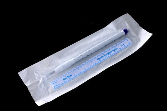 Lápiz - Rotulador marcador de piel esterilizado (con regla) (MICB-085)