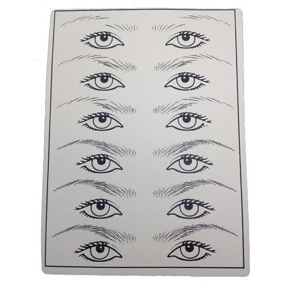Plantilla de silicona práctica cejas/eyeliner (MICB-014)