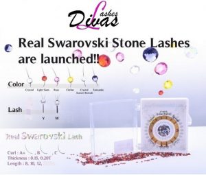 Pestañas Swarovski Real - W-Lash o Y-Lash - Curva B