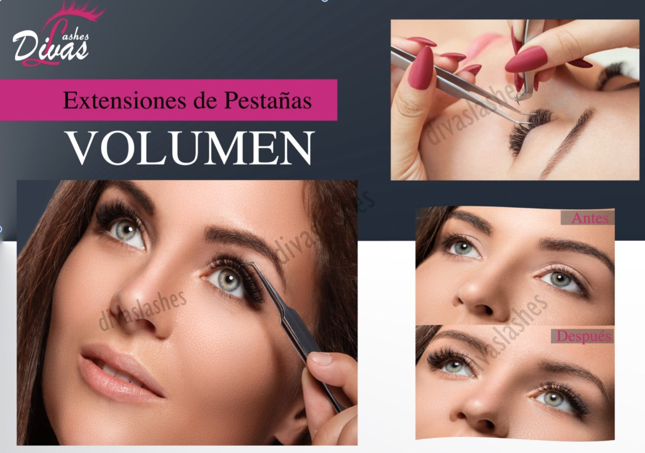 Póster Extensiones Pestañas VOLUMEN RUSSIAN (POSTER-003)