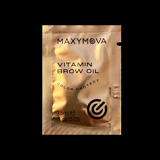 Monodosis de 1,5 ml de aceite vitamínico para cejas después de la henna y la laminación de cejas MAXYMOVA